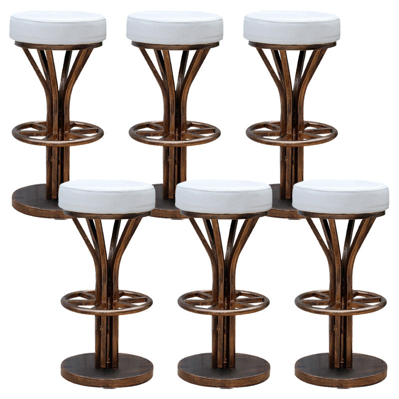 Contemporary Stainless Steel Counter Height Stools Backless Stool