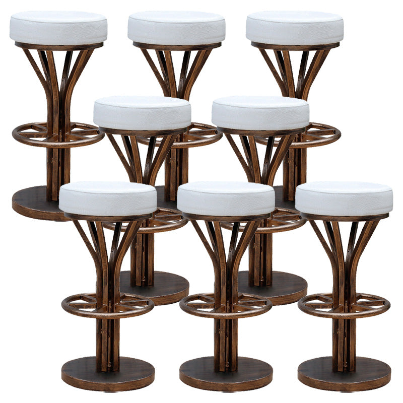 Contemporary Stainless Steel Counter Height Stools Backless Stool