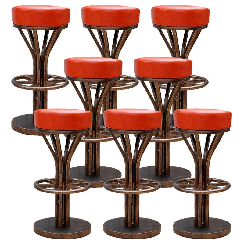 Contemporary Stainless Steel Counter Height Stools Backless Stool