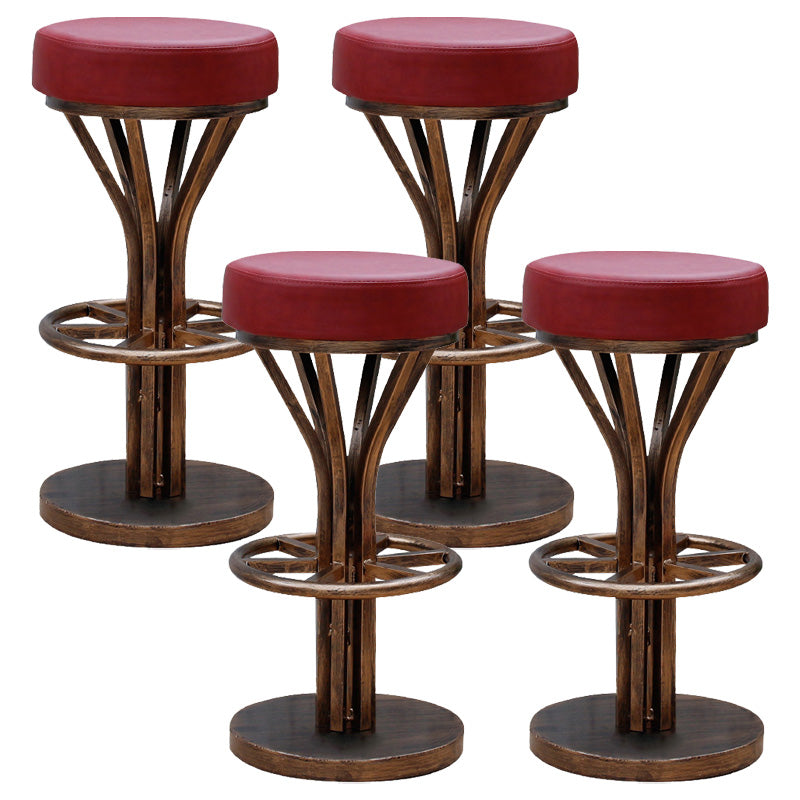 Contemporary Stainless Steel Counter Height Stools Backless Stool
