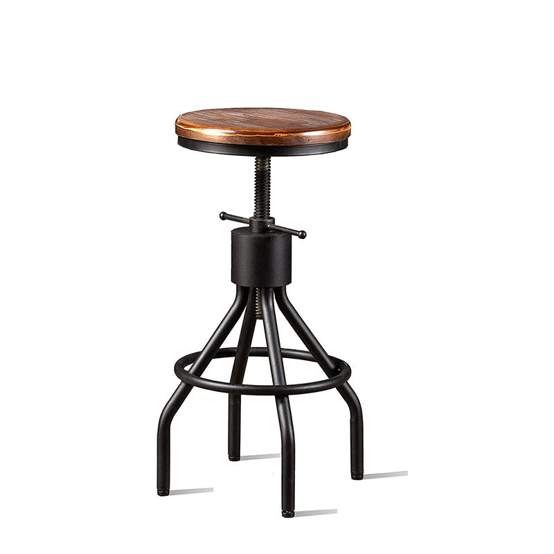 Industrial Metal Counter Height Stools Adjustable Bar Stool for Indoor