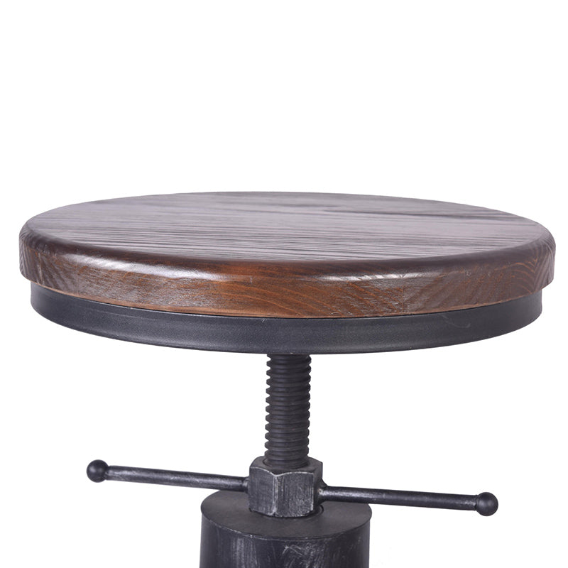 Industrial Metal Counter Height Stools Adjustable Bar Stool for Indoor