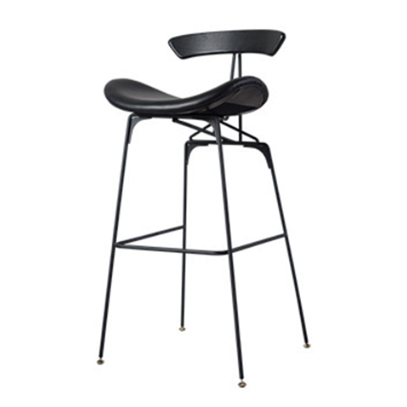 Glam Iron Counter Height Stools Cushion Bar Stool for Bristol