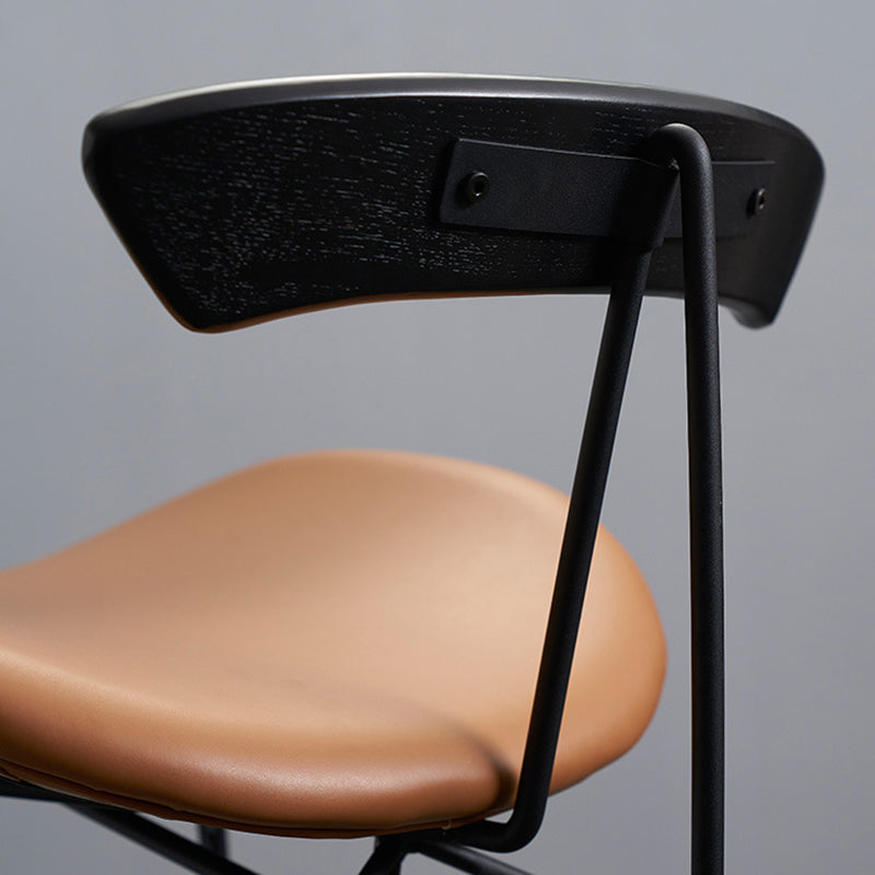 Glam Iron Counter Height Stools Cushion Bar Stool for Bristol