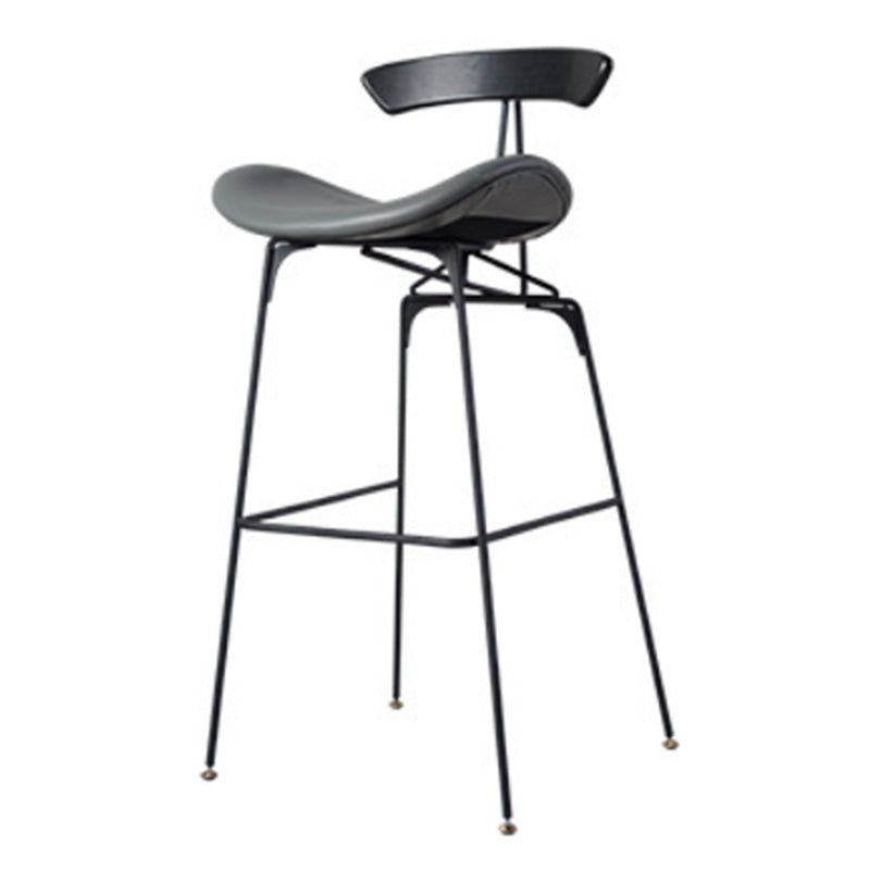 Glam Iron Counter Height Stools Cushion Bar Stool for Bristol