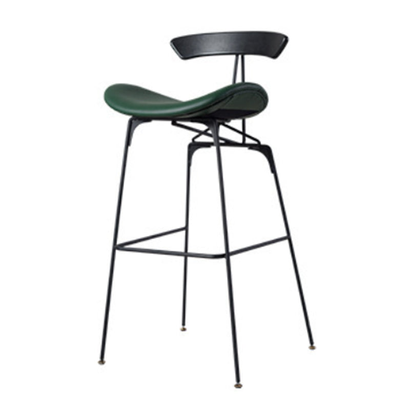 Glam Iron Counter Height Stools Cushion Bar Stool for Bristol