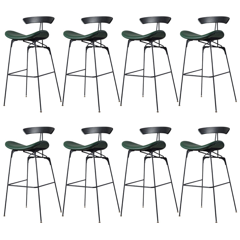 Glam Iron Counter Height Stools Cushion Bar Stool for Bristol