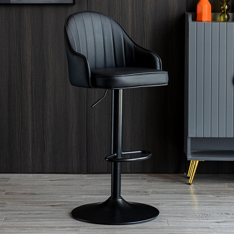 Industrial Metal Counter Height Stools Back Bar Stool for Living Room