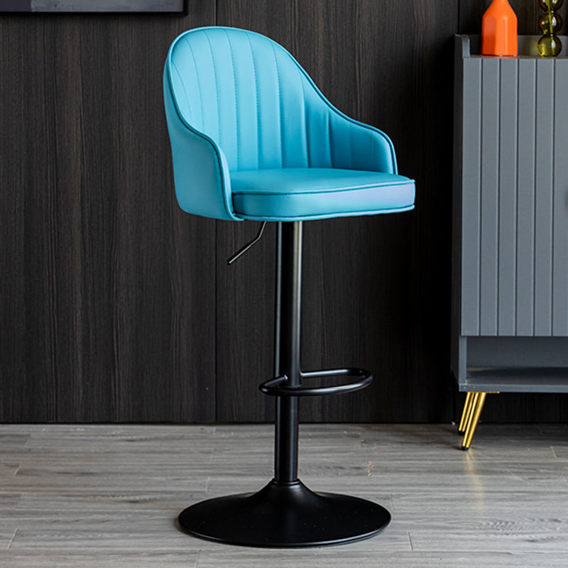 Industrial Metal Counter Height Stools Back Bar Stool for Living Room