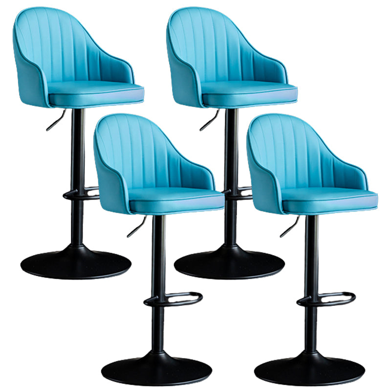 Industrial Metal Counter Height Stools Back Bar Stool for Living Room