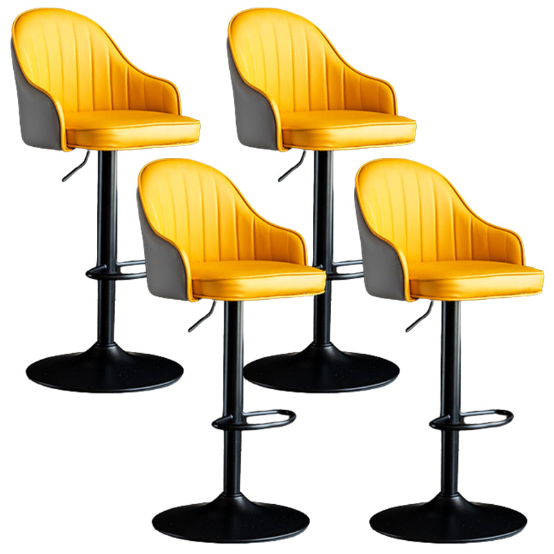 Industrial Metal Counter Height Stools Back Bar Stool for Living Room