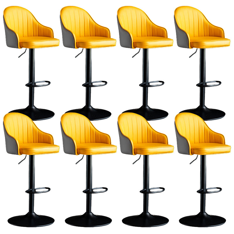 Industrial Metal Counter Height Stools Back Bar Stool for Living Room