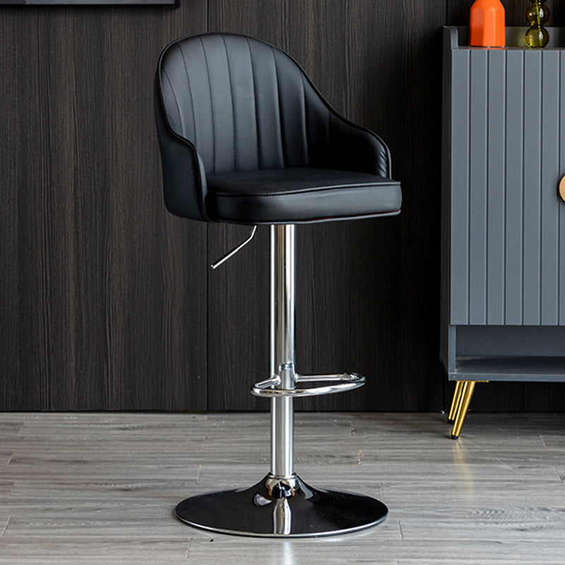 Industrial Metal Counter Height Stools Back Bar Stool for Living Room