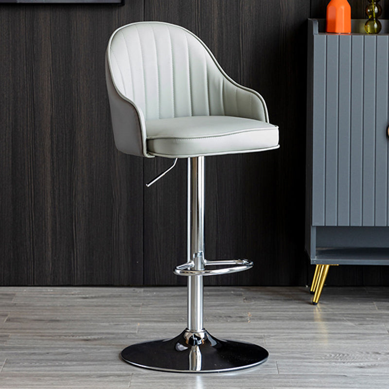 Industrial Metal Counter Height Stools Back Bar Stool for Living Room