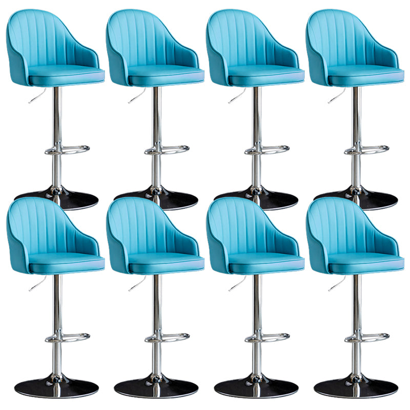 Industrial Metal Counter Height Stools Back Bar Stool for Living Room