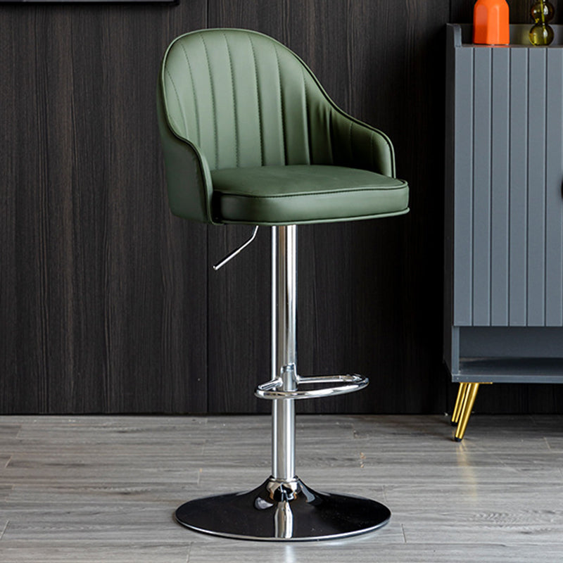 Industrial Metal Counter Height Stools Back Bar Stool for Living Room