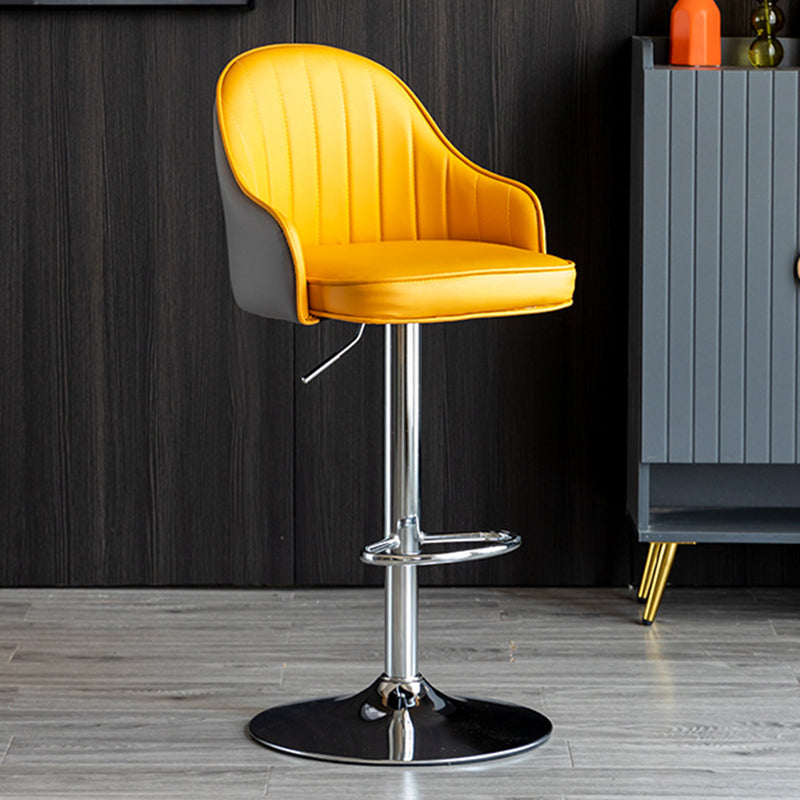 Industrial Metal Counter Height Stools Back Bar Stool for Living Room