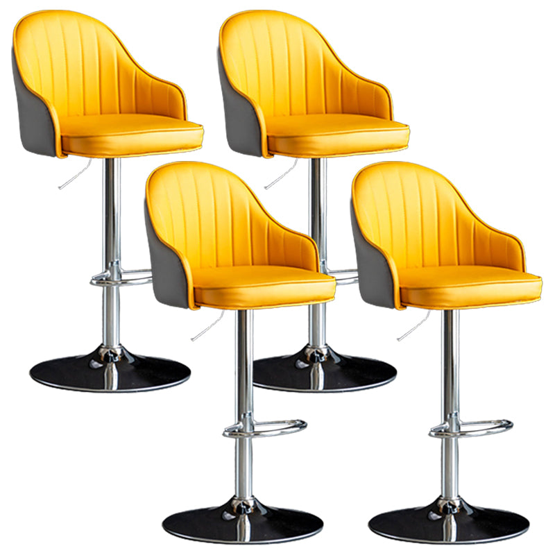 Industrial Metal Counter Height Stools Back Bar Stool for Living Room