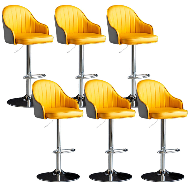 Industrial Metal Counter Height Stools Back Bar Stool for Living Room