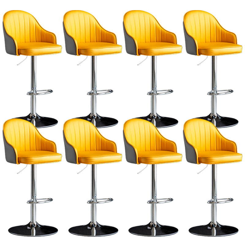 Industrial Metal Counter Height Stools Back Bar Stool for Living Room