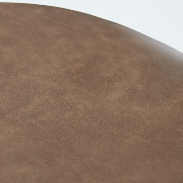 Leather Armless Bar Stool Modern Backrest Counter Stool for Dining Room