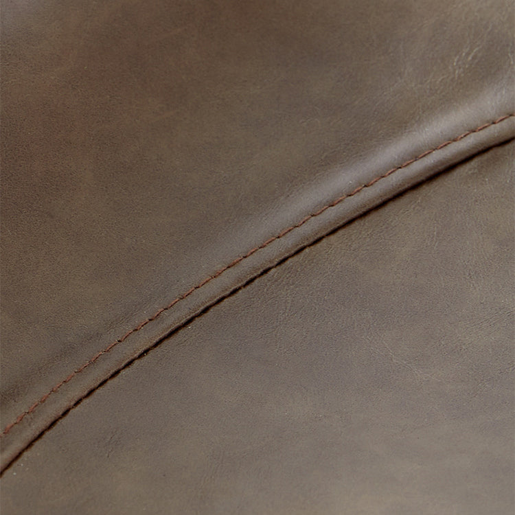 Leather Armless Bar Stool Modern Backrest Counter Stool for Dining Room