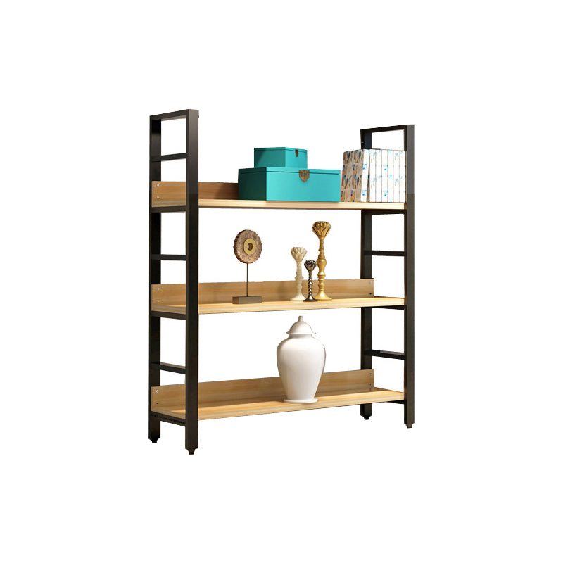 Modern Open Shelf Bookcase Engineered Wood Bookshelf with Doors for Study Room