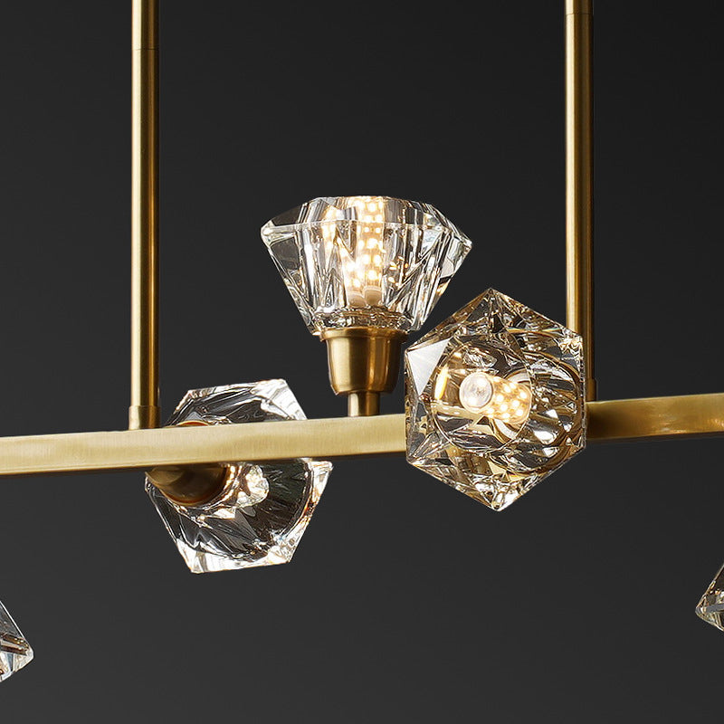 Modern Style Island Light Crystal Hanging Light for Dining Room