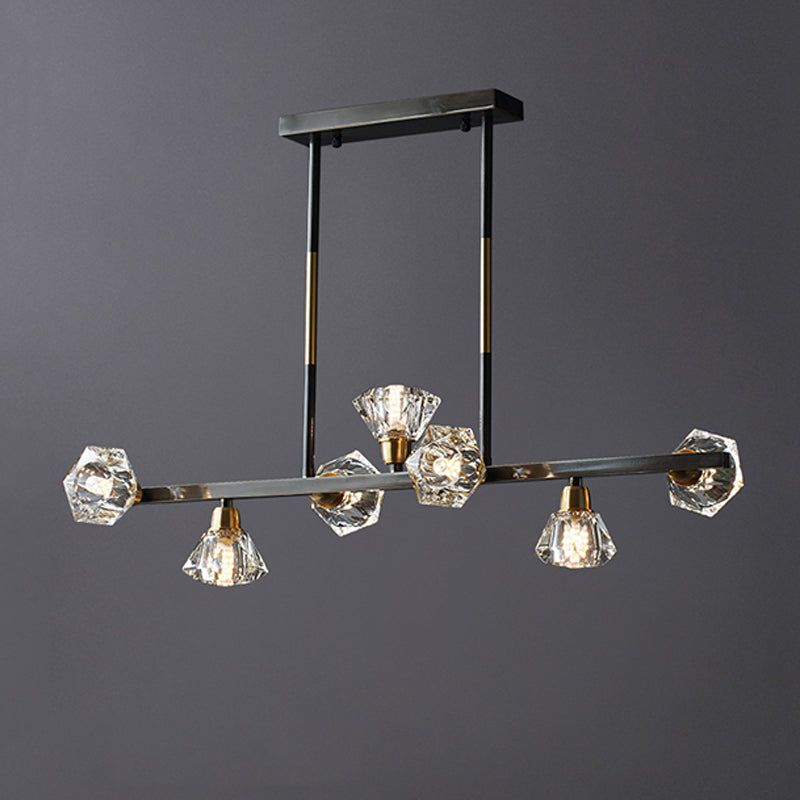 Modern Style Island Light Crystal Hanging Light for Dining Room