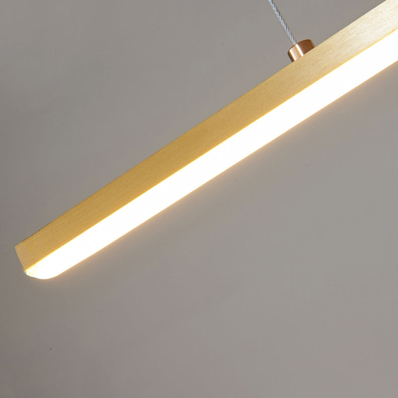 Metal Linear Island Lighting Modern Multiple-Light Island Pendant Lights