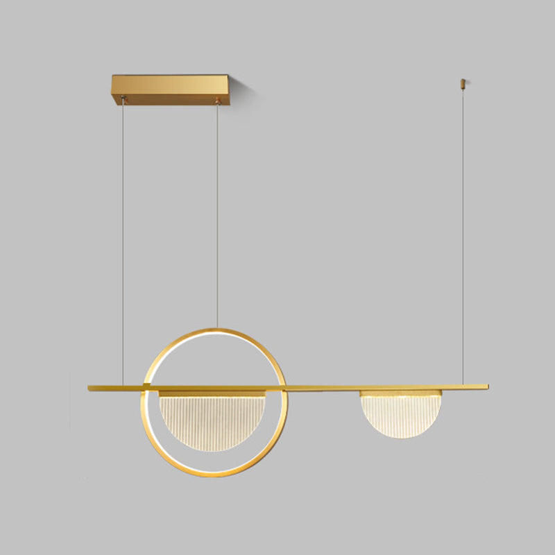 Metal Linear Island Pendant Lights Modern Multiple-Light Island Pendant Lighting