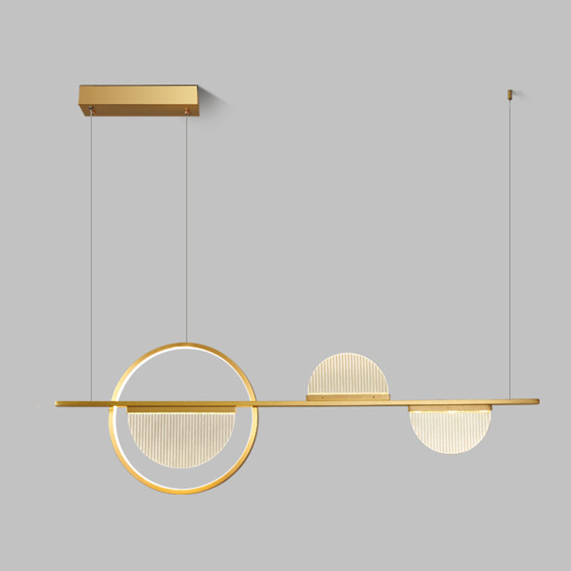 Metal Linear Island Pendant Lights Modern Multiple-Light Island Pendant Lighting