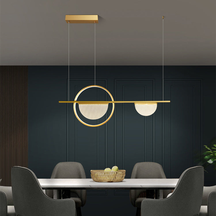 Metal Linear Island Pendant Lights Modern Multiple-Light Island Pendant Lighting