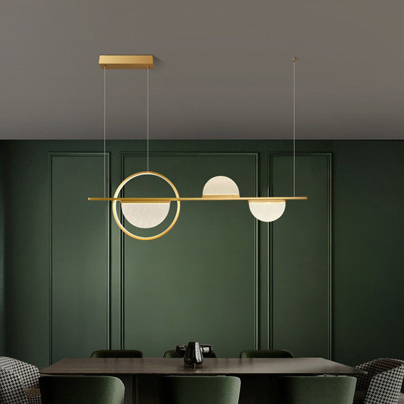 Metal Linear Island Pendant Lights Modern Multiple-Light Island Pendant Lighting