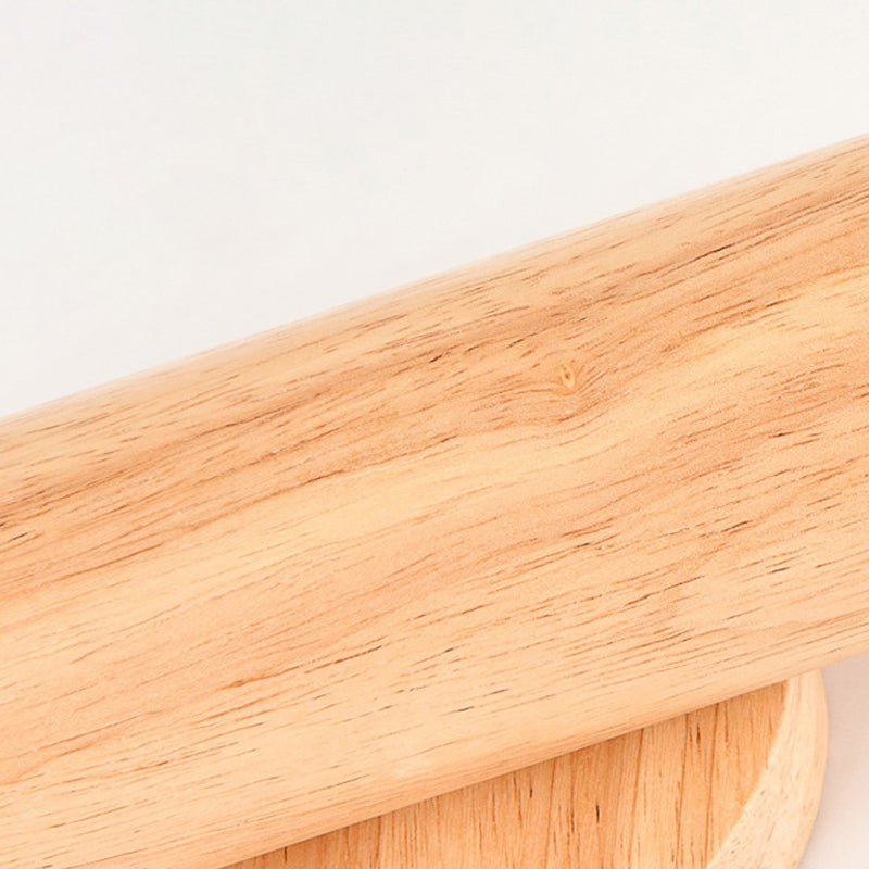 Contemporary Wood Wall Light Cylinder Lighting for Living Room