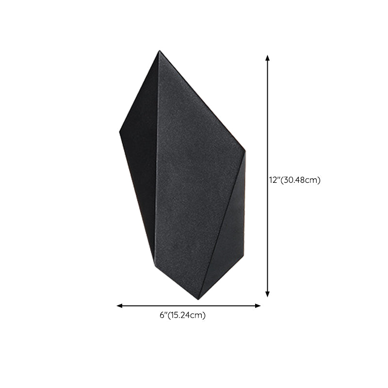 Black LED Wall Lamp Modern Wall Mount Lamp with Acrylic Shade for Bedroom