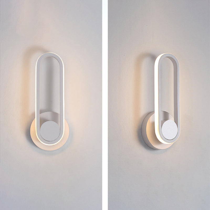 Rotatable LED Wall Lamp Modern Wall Mount Lamp with Silica Gel Shade for Living Room
