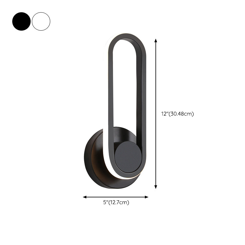 Rotatable LED Wall Lamp Modern Wall Mount Lamp with Silica Gel Shade for Living Room
