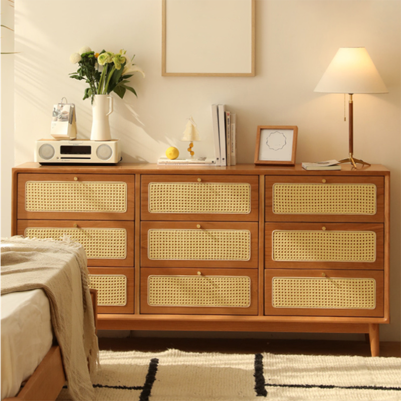 Contemporary Chest Rectangle Pine with Drawer Knobs Straight Legs Accent Chest