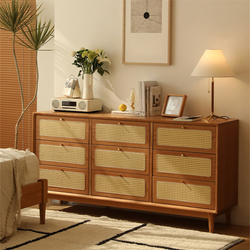 Contemporary Chest Rectangle Pine with Drawer Knobs Straight Legs Accent Chest
