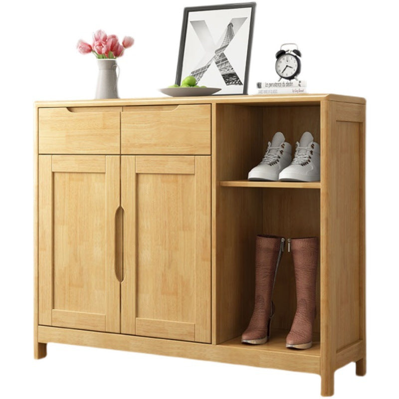 36.22" Tall Wood Rectangular Accent Chest 2 - Drawer and 2 - Door Accent Chest