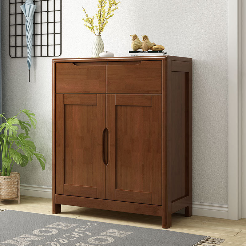36.22" Tall Wood Rectangular Accent Chest 2 - Drawer and 2 - Door Accent Chest
