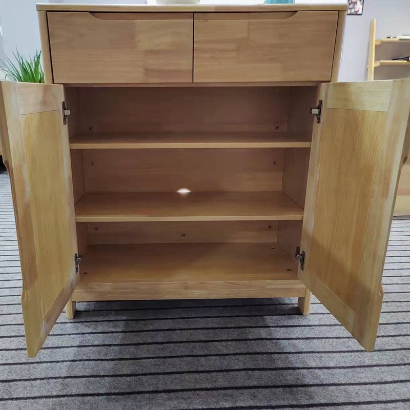 36.22" Tall Wood Rectangular Accent Chest 2 - Drawer and 2 - Door Accent Chest