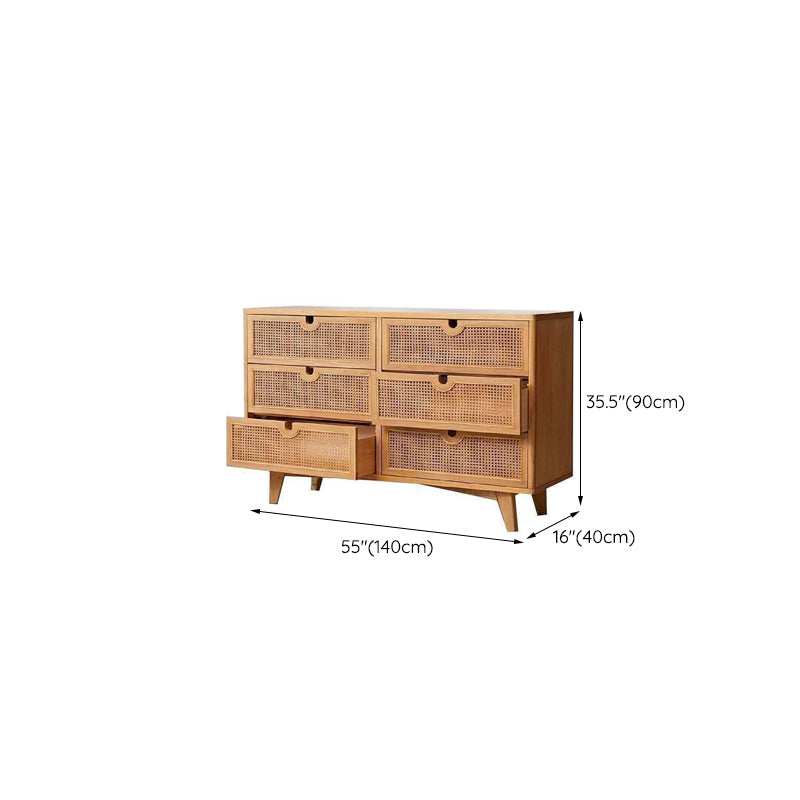 Natural 3/6 - Drawer Accent Chest Accent Chest - Wood for Indoor