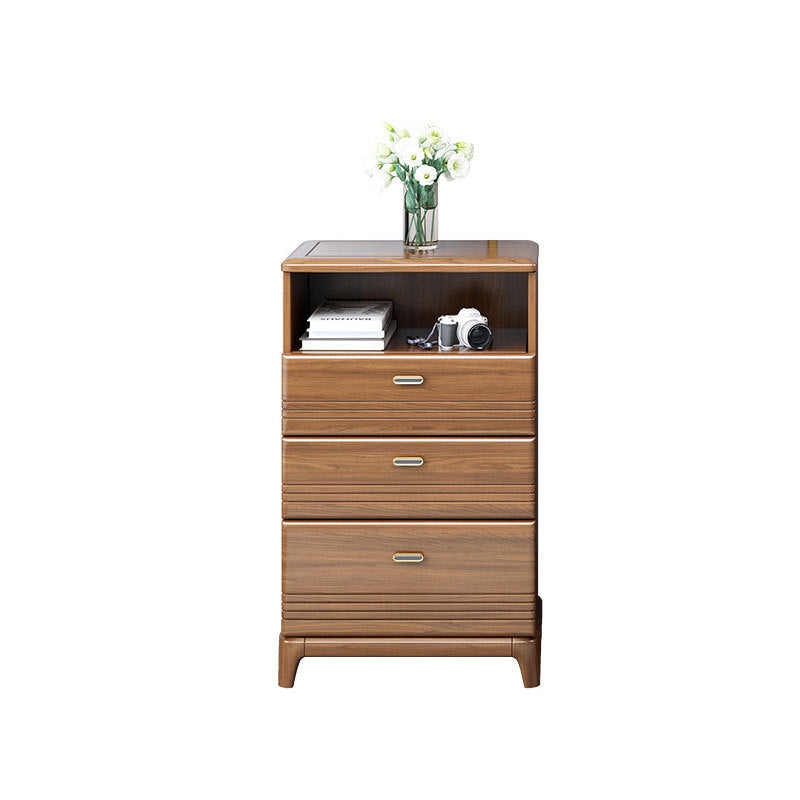 Mid-Century Modern Brown Chest 27.55" Wide 2/3/4 - Drawer Accent Chest