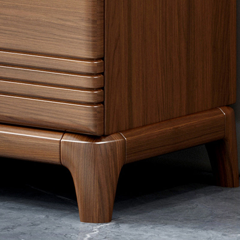 Mid-Century Modern Brown Chest 27.55" Wide 2/3/4 - Drawer Accent Chest