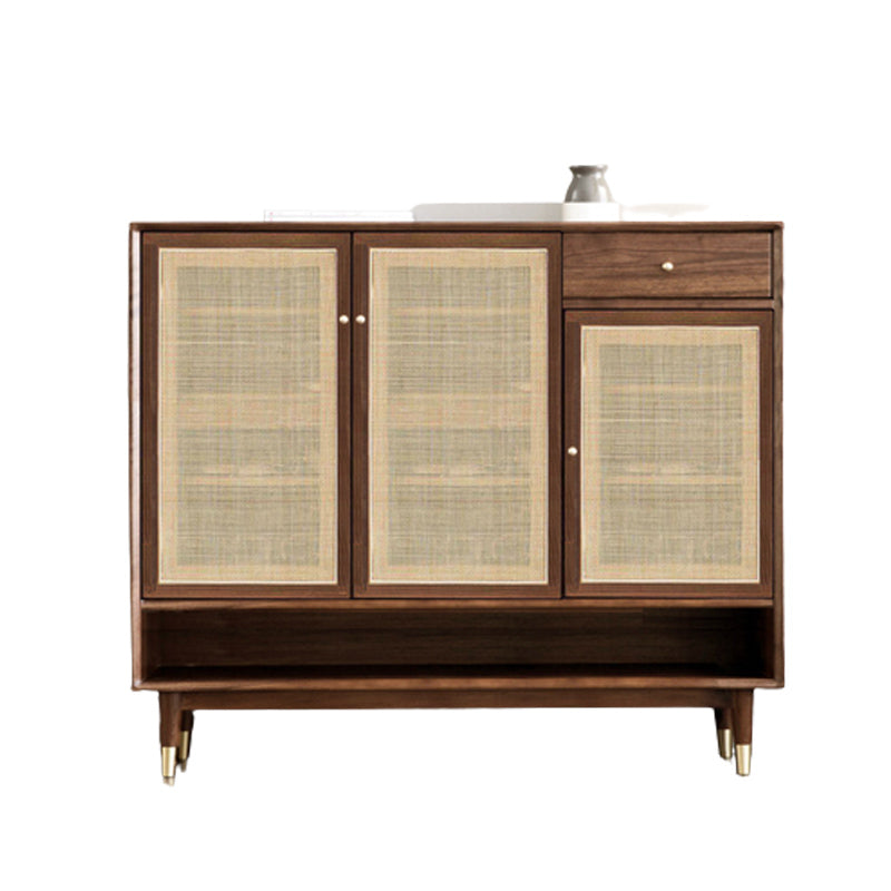 Contemporary Cabinet Pine Rectangle 1 - Drawer with Doors Knobs Accent Cabinet