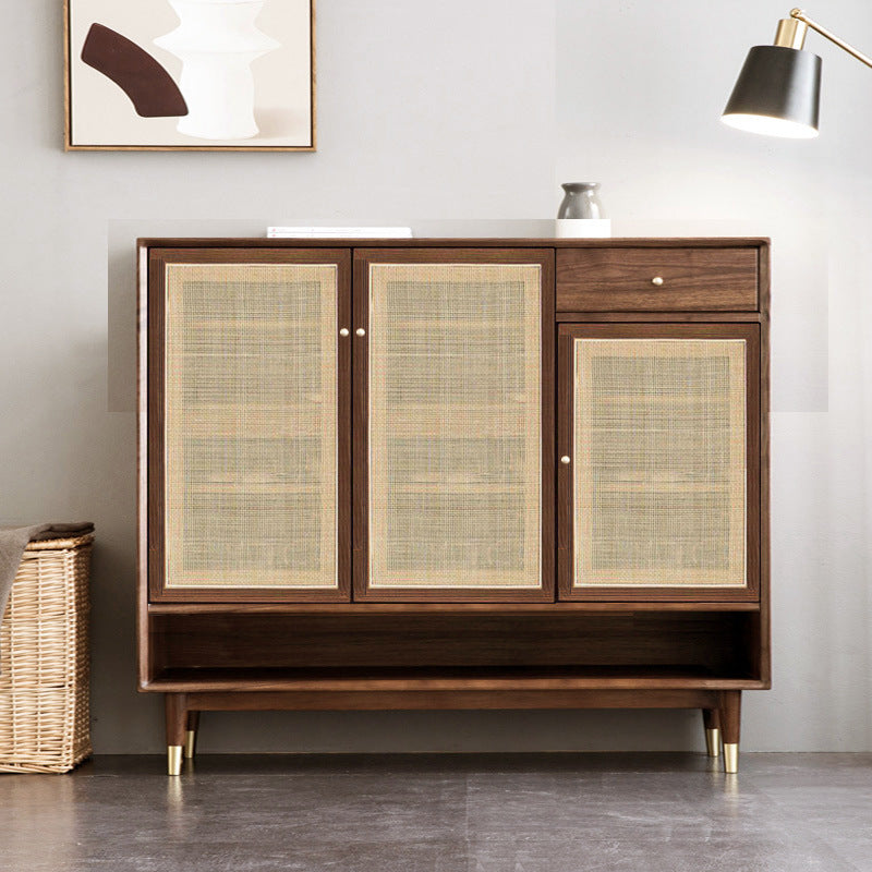 Contemporary Cabinet Pine Rectangle 1 - Drawer with Doors Knobs Accent Cabinet