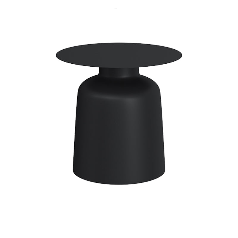 Mid-century Modern Pedestal Cocktail Table Iron Round Top Coffee Table