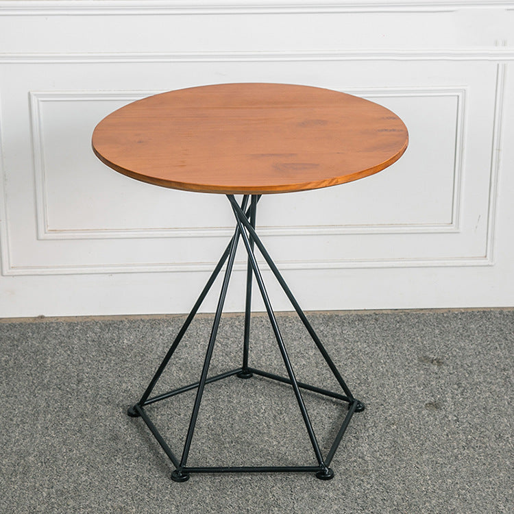 Metal Round Coffee Table Dia 21.65" inch Frame Cocktail Table